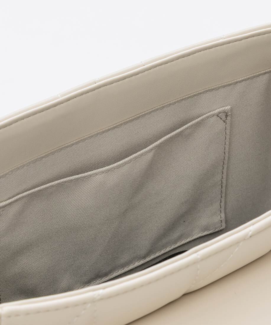  「2WAY ビジューパーツキルティングハンドバッグ」|ハンドバッグ|