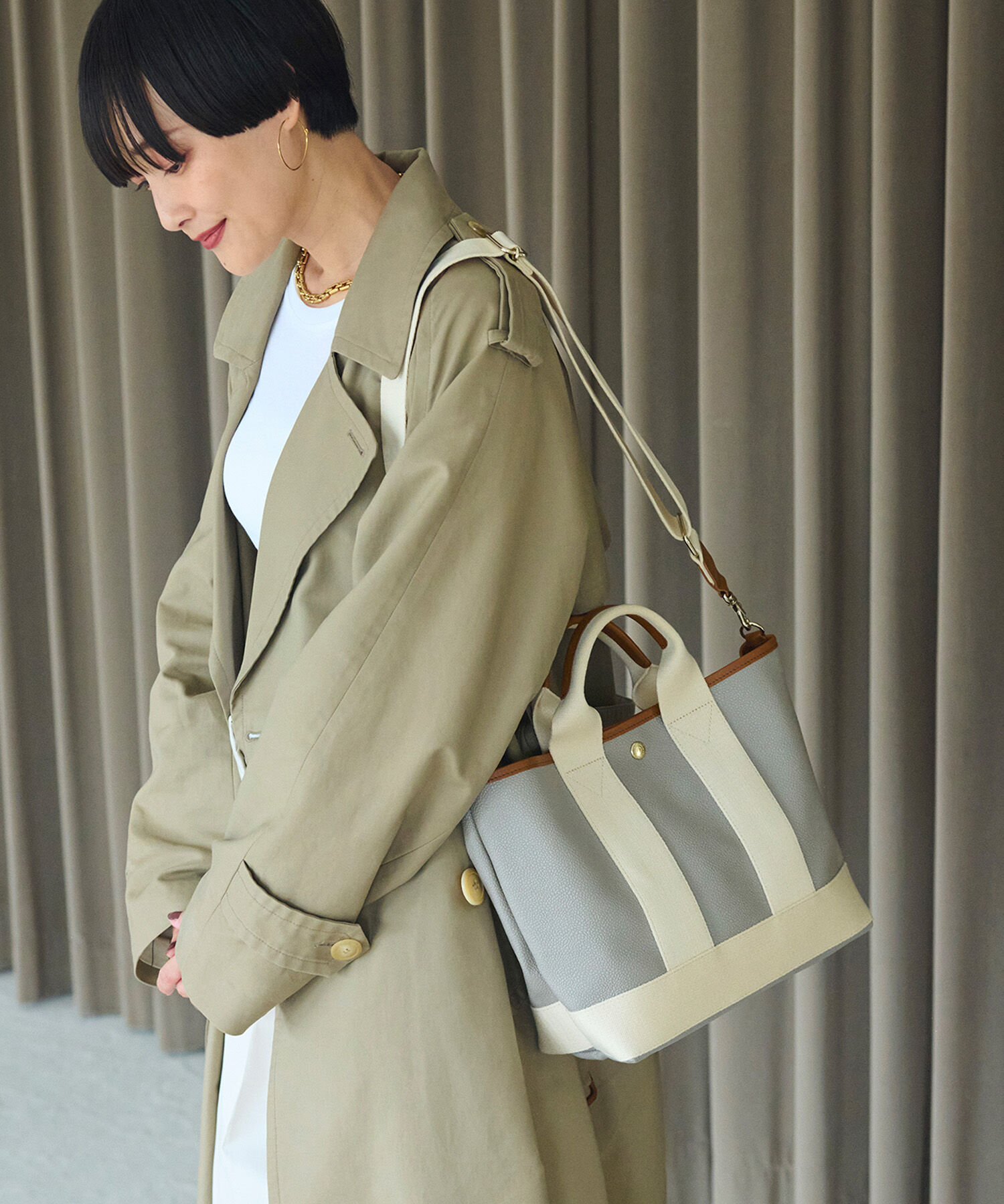 TOPKAPI BREATH「スコッチグレイン ネオレザー トート バッグ ショルダー付き M」|ショルダー・メッセンジャー|