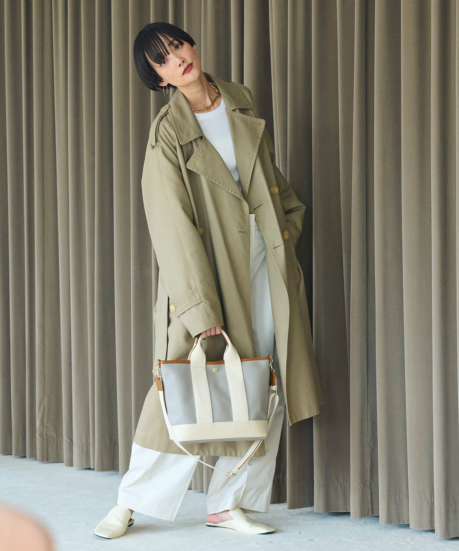 TOPKAPI BREATH「スコッチグレイン ネオレザー トート バッグ ショルダー付き M」|ショルダー・メッセンジャー|