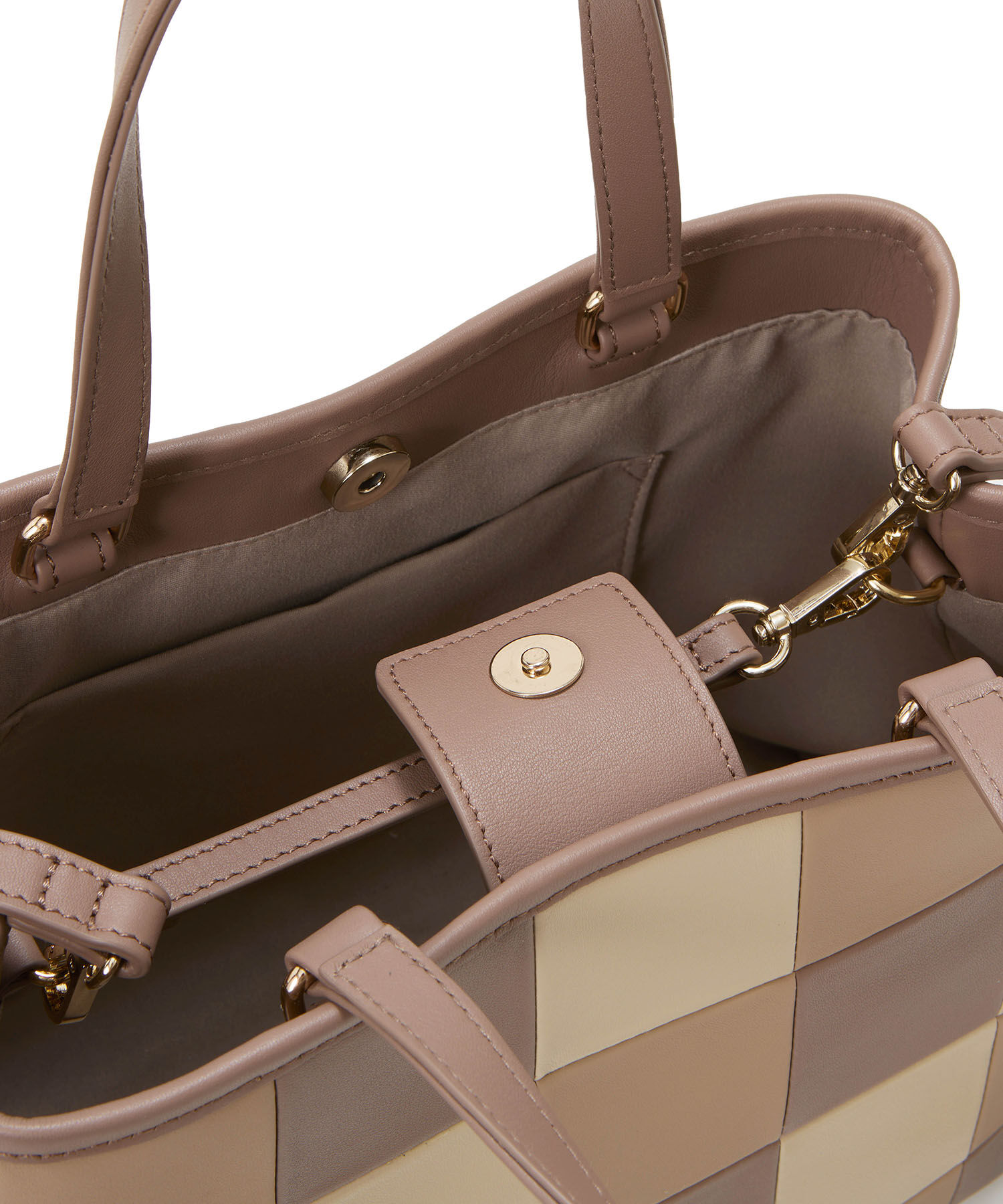 TOPKAPI TREASURE「【TREASURE TOPKAPI】スムースレザー パッチワーク ショルダー付 トートバッグ」|トートバッグ|