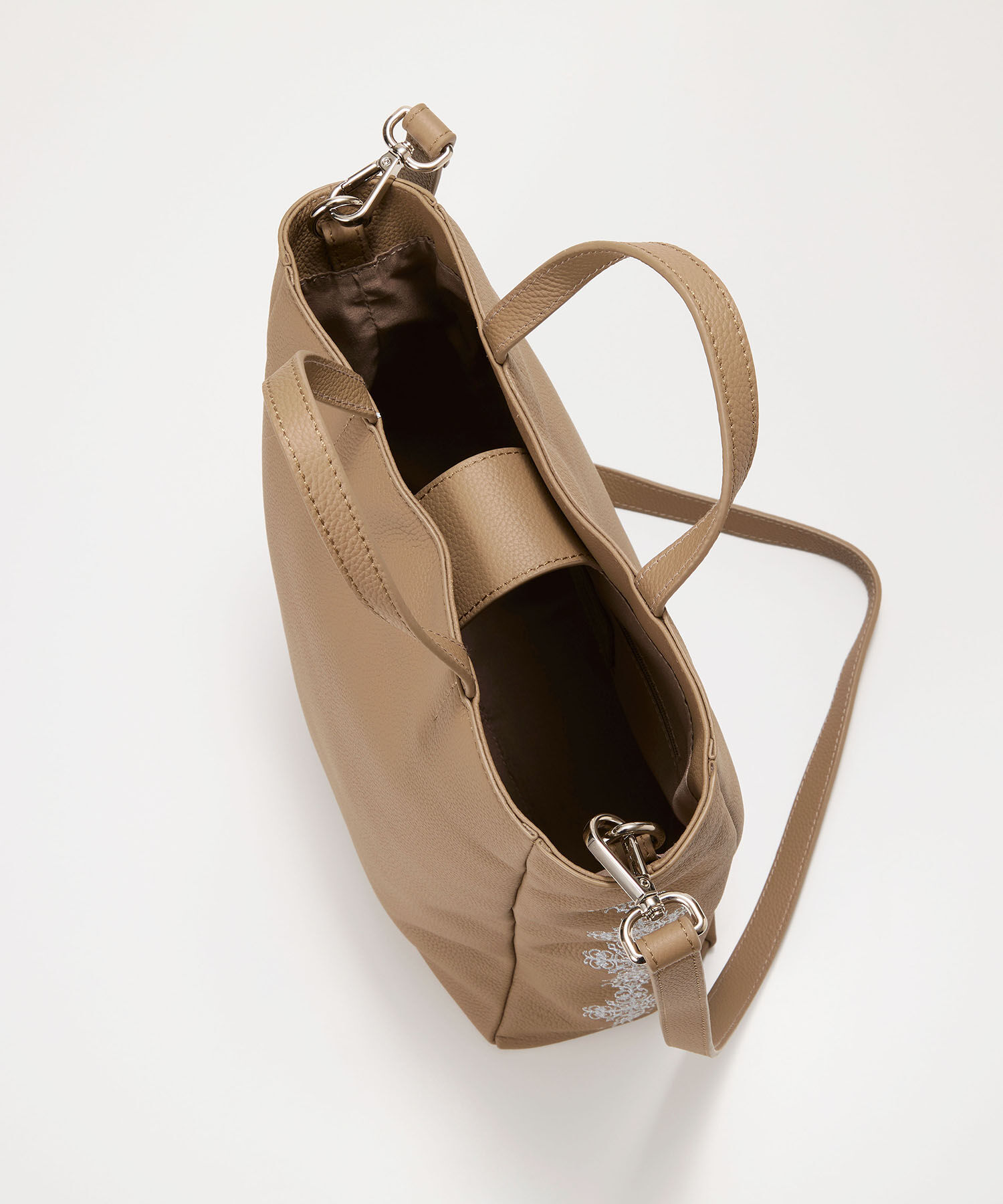 TOPKAPI TREASURE「【TREASURE TOPKAPI】シュリンクレザー レース 刺しゅう ショルダー付 トートバッグ」|トートバッグ|