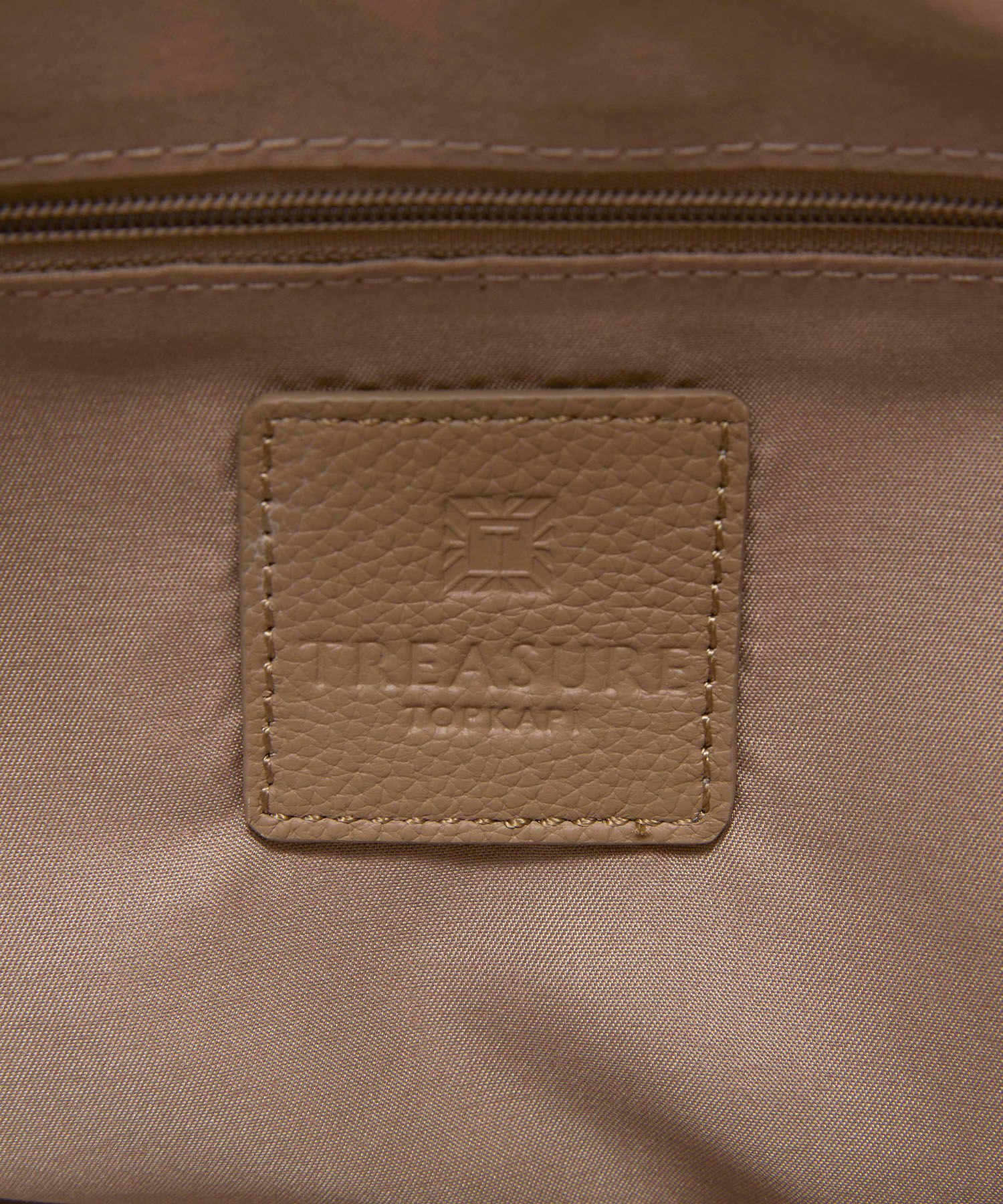 TOPKAPI TREASURE「【TREASURE TOPKAPI】シュリンクレザー レース 刺しゅう ショルダー付 トートバッグ」|トートバッグ|