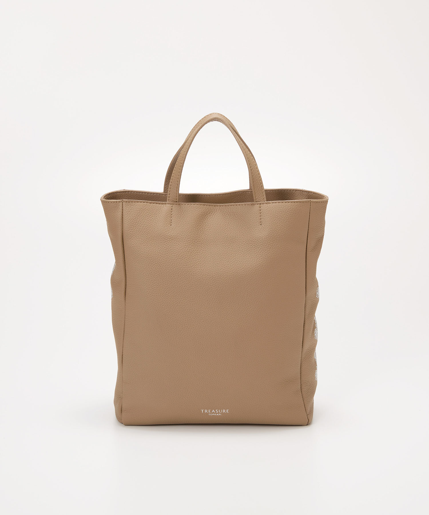 TOPKAPI TREASURE「【TREASURE TOPKAPI】シュリンクレザー レース 刺しゅう ショルダー付 トートバッグ」|トートバッグ|