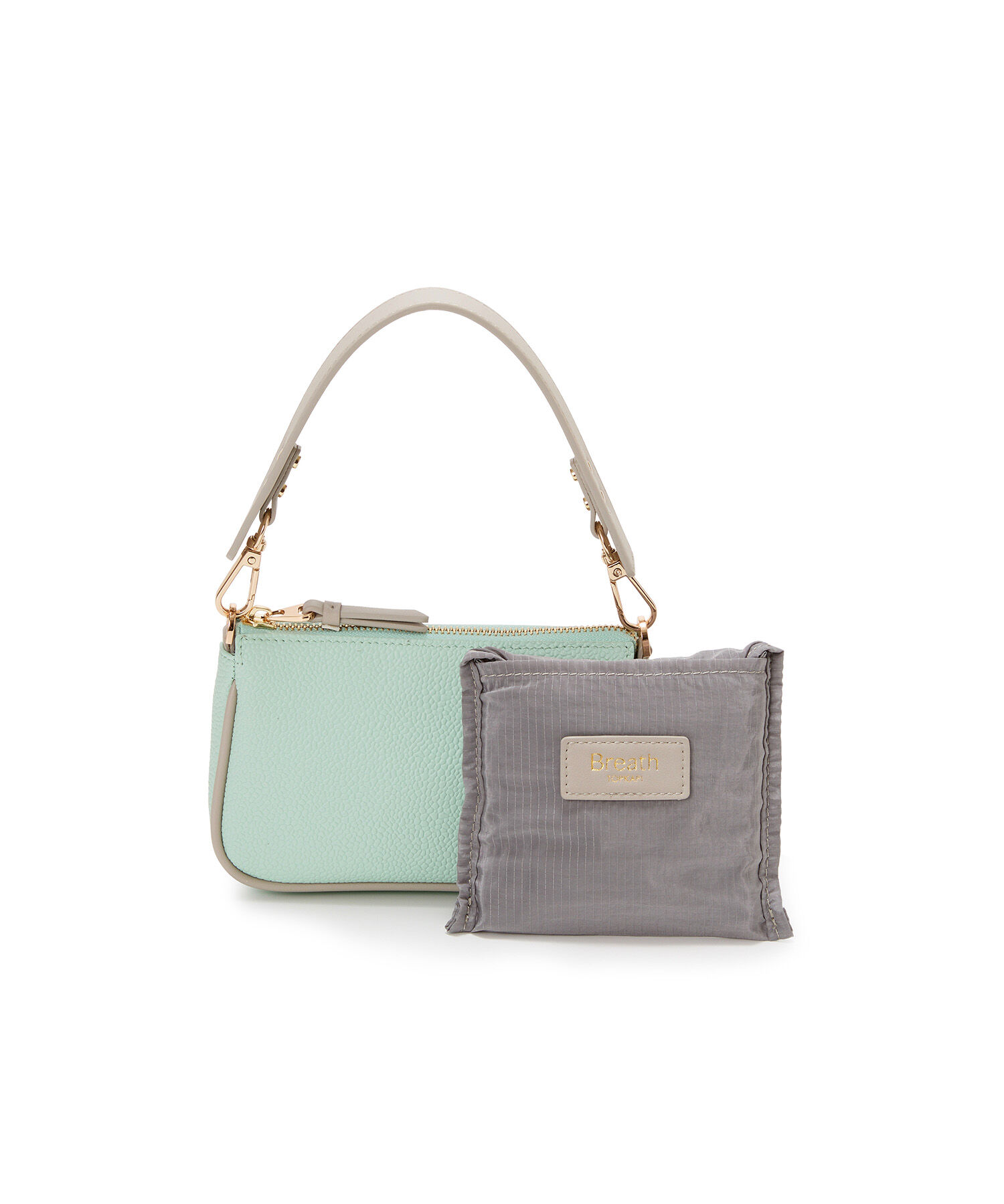 TOPKAPI BREATH「【Breath TOPKAPI】【TOPKAPI &times; 藤本美貴さんコラボ】スコッチグレイン サブバッグ付きミニバッグ/撥水」|トートバッグ|