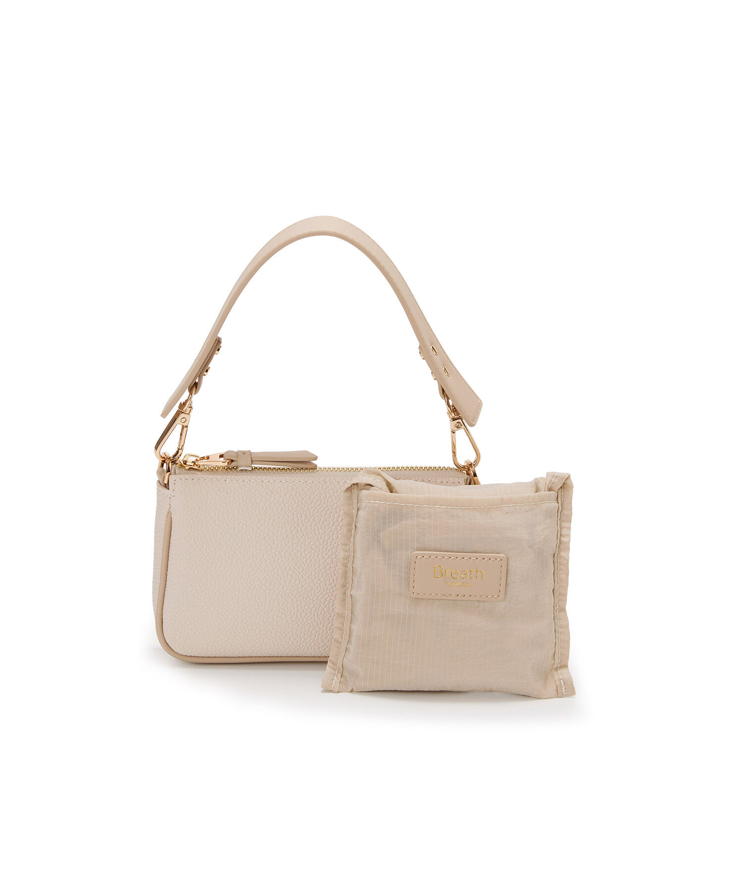 TOPKAPI BREATH「【Breath TOPKAPI】【TOPKAPI &times; 藤本美貴さんコラボ】スコッチグレイン サブバッグ付きミニバッグ/撥水」|トートバッグ|