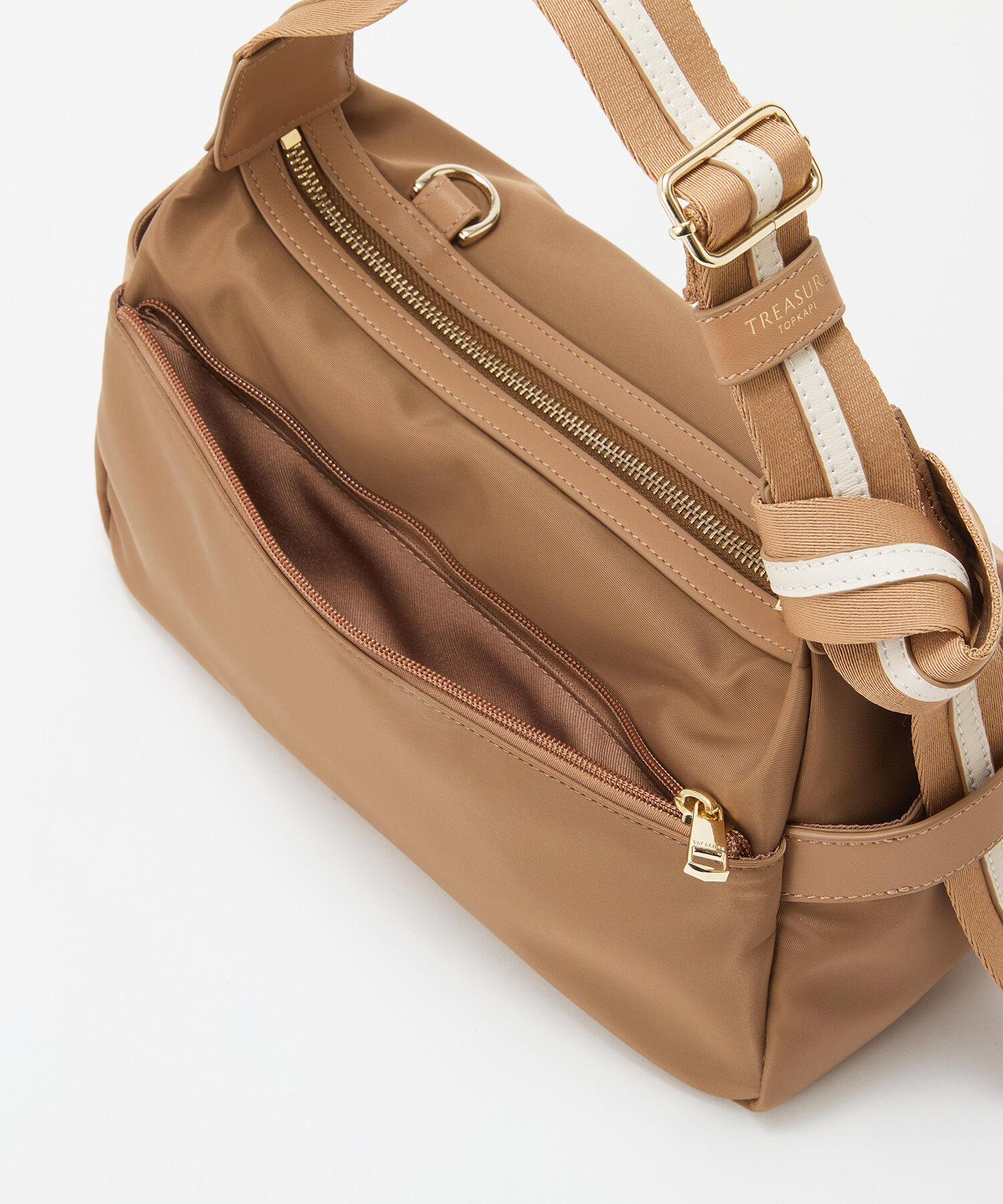 TOPKAPI TREASURE「【TREASURE TOPKAPI】ナイロン ストライプ ベルト ショルダー バッグ」|ショルダー・メッセンジャー|