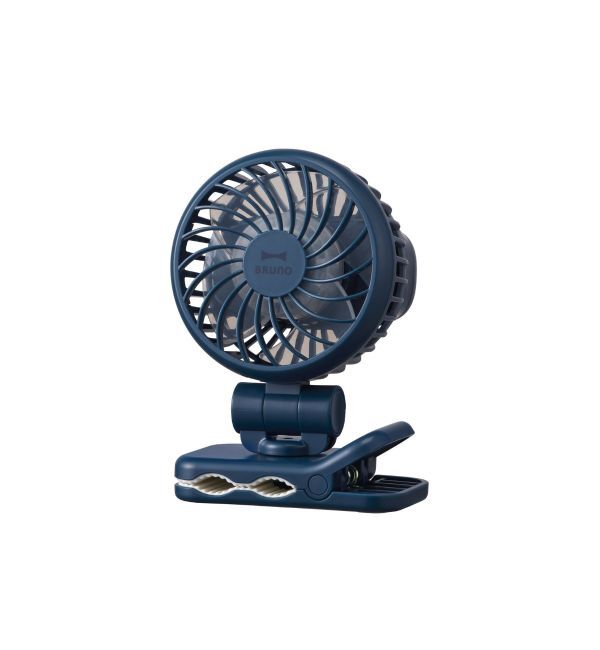 BRUNO「ミニクリップファン」|電化製品|ネイビー