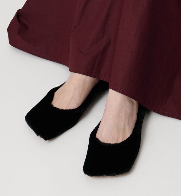 UNITED ARROWS「【別注】＜PIPPICHIC＞LINDA フェイクファー フラットシューズ」|その他|