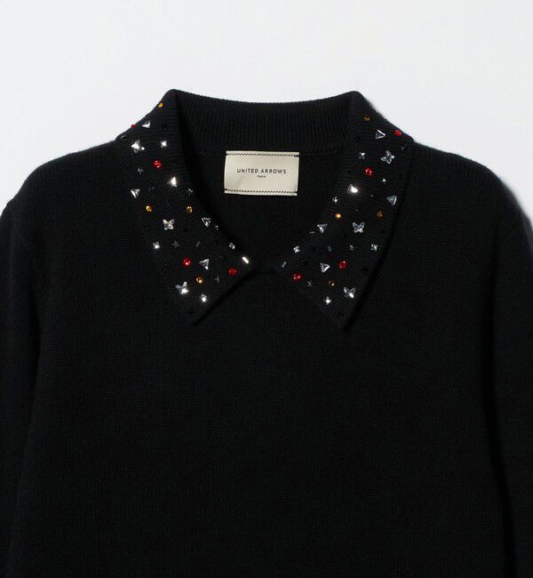 ラインストーン ポロ ニット（UNITED ARROWS）｜ルミネのファッション