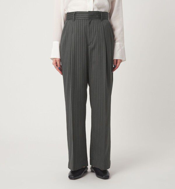 UNITED ARROWS green label relaxing「フィブリル ワイド パンツ」|スラックス|