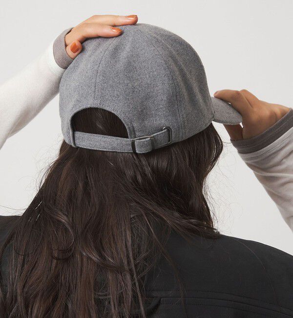 UNITED ARROWS green label relaxing「起毛ピーチ バイザー キャップ / 帽子 UVカット」|キャップ・キャスケット|