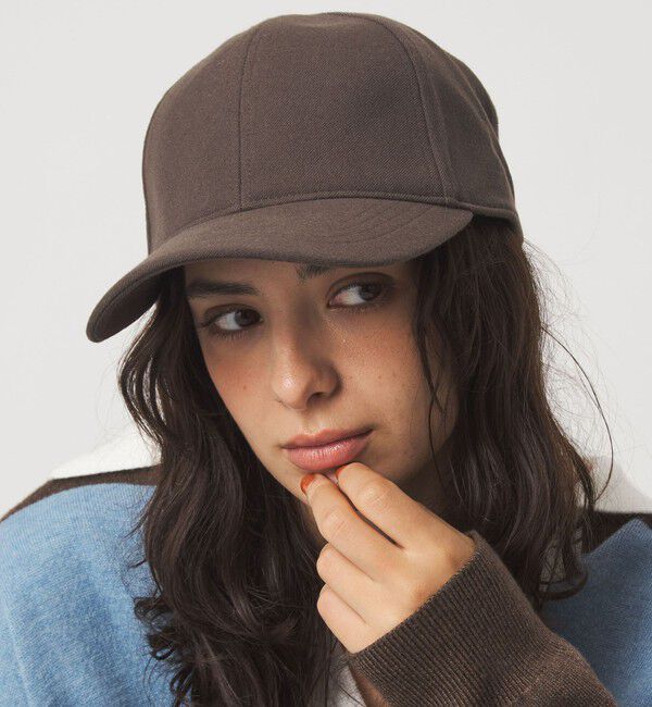 UNITED ARROWS green label relaxing「起毛ピーチ バイザー キャップ / 帽子 UVカット」|キャップ・キャスケット|