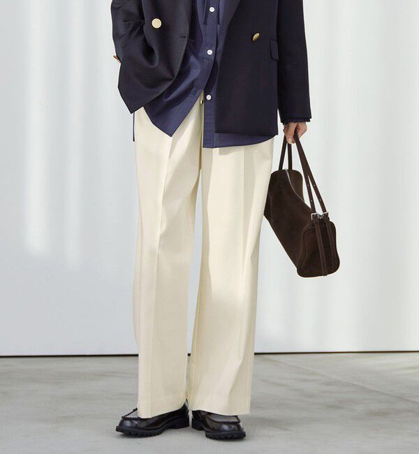 UNITED ARROWS green label relaxing「［size SHORT/TALLあり］ニーハイフレアパンツ デニム 2 ストレッチ」|デニム|OFF WHITE