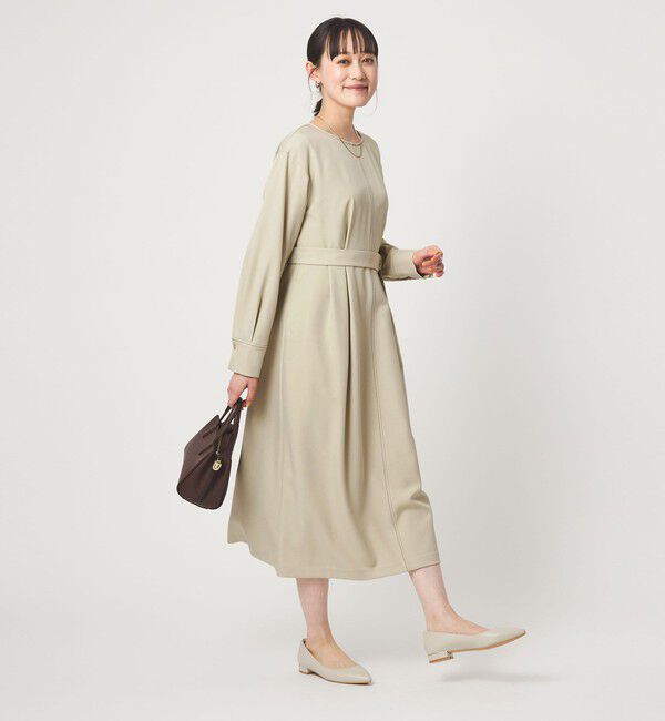 UNITED ARROWS green label relaxing「ステッチ タック セミフレア ワンピース」|ワンピース|