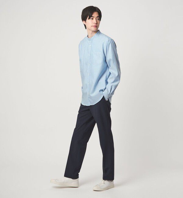 UNITED ARROWS green label relaxing「W/R オックスフォード バンドカラー 長袖 シャツ」|シャツ・ブラウス|