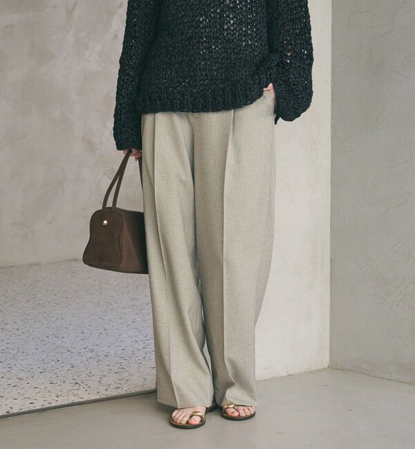 BEAUTY&YOUTH UNITED ARROWS「リネンライク ワイドストレートパンツ ウォッシャブル」|その他|