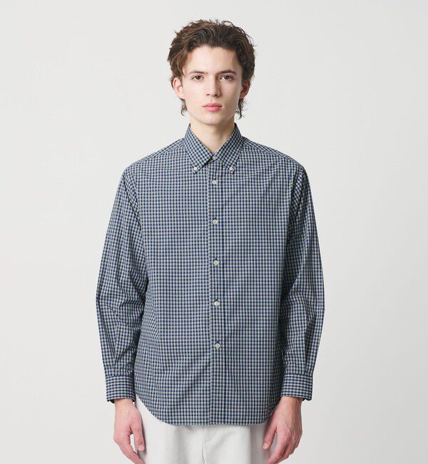BEAUTY&YOUTH UNITED ARROWS「ミニチェック ボタンダウン シャツ FORM型」|シャツ・ブラウス|