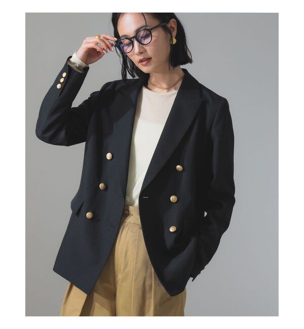 Demi-Luxe BEAMS 「ドライギャバジン ６ボタン ダブルジャケット」|ダッフルコート|