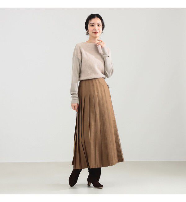 フラッフィー ボートネック ニット（Demi-Luxe BEAMS ）｜ルミネの