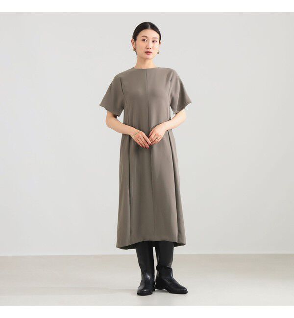 Demi-Luxe BEAMS 「スクエアスリーブ ワンピース」|ワンピース|KHAKI
