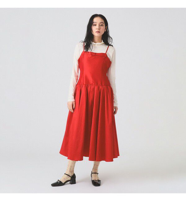 Ray BEAMS 「sister jane / Quartet Taffeta Midi Dress」|ワンピース|