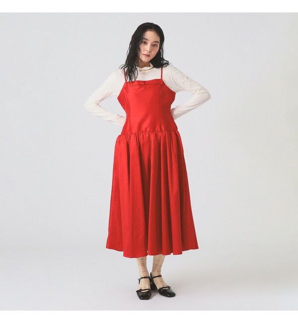 Ray BEAMS 「sister jane / Quartet Taffeta Midi Dress」|ワンピース|