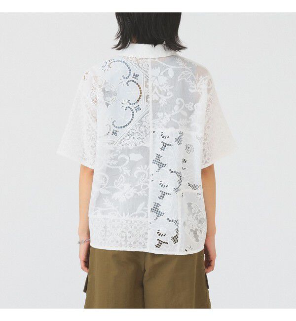 レース パッチワーク ハーフスリーブ シャツ（Ray BEAMS ）｜ルミネの