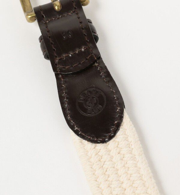 BEAMS PLUS「BEAMS PLUS / Leather Tab Cotton Belt」|ベルト|