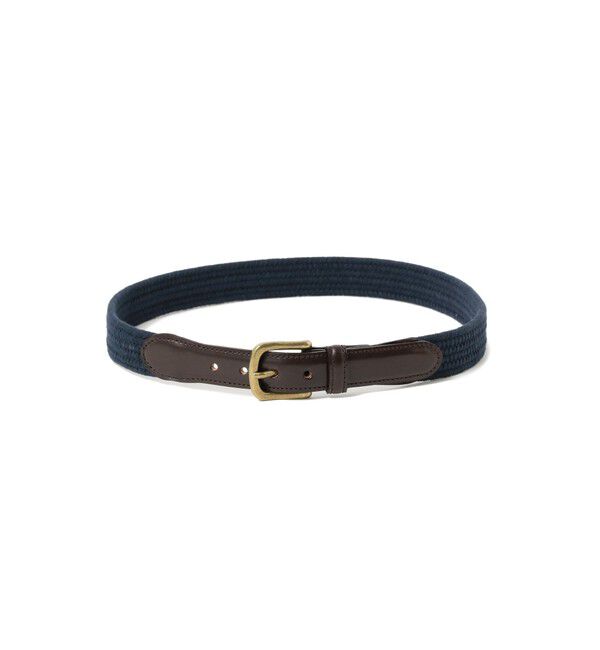 BEAMS PLUS「BEAMS PLUS / Leather Tab Cotton Belt」|ベルト|