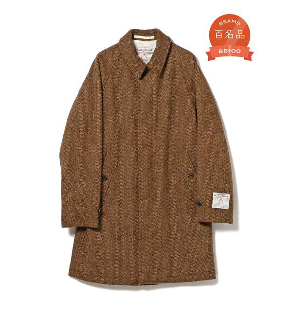 BEAMS PLUS / ハリスツイード バルカラー コート（BEAMS PLUS