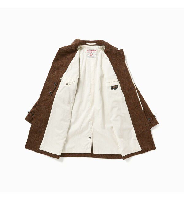 BEAMS PLUS / ハリスツイード バルカラー コート（BEAMS PLUS