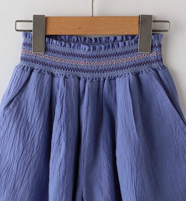 SHIPS KIDS「SHIPS KIDS:140～150cm / スモッキング キュロット」|キュロット|