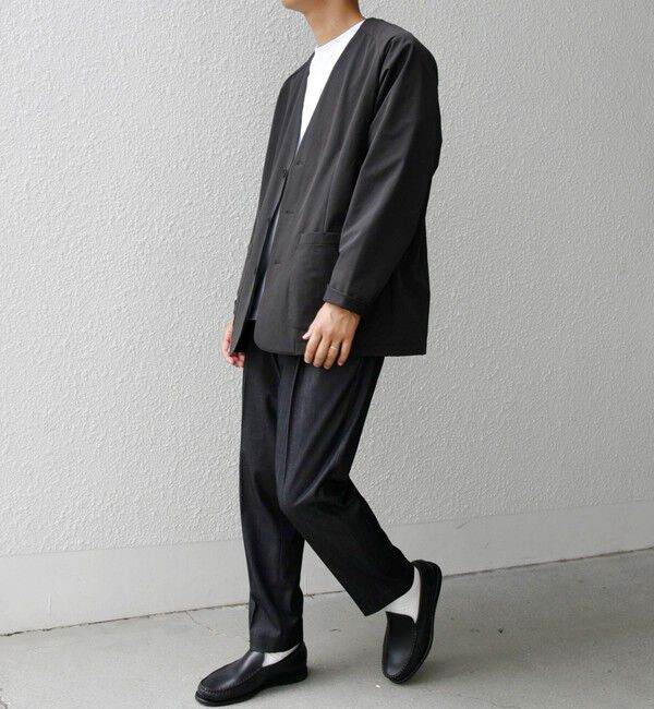 SHIPS any「SHIPS any: 〈洗濯機可能〉1タック デニムライク テーパードトラウザーズ パンツ◇」|チノ|