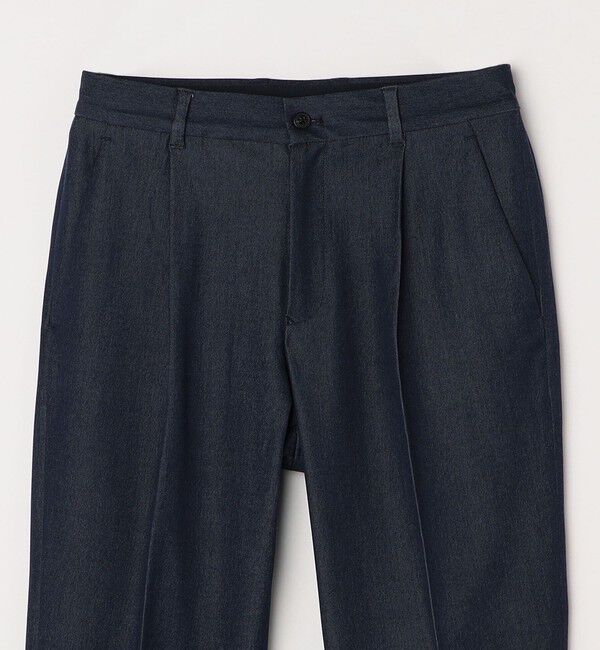 SHIPS any「SHIPS any: 〈洗濯機可能〉1タック デニムライク テーパードトラウザーズ パンツ◇」|チノ|