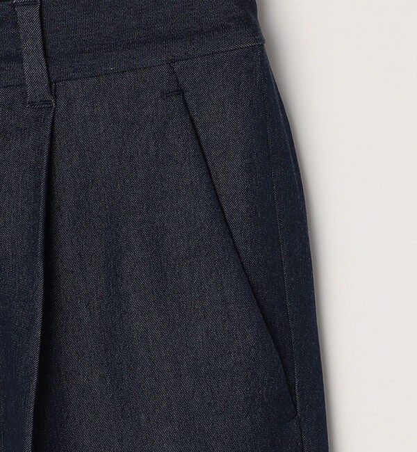 SHIPS any「SHIPS any: 〈洗濯機可能〉1タック デニムライク テーパードトラウザーズ パンツ◇」|チノ|