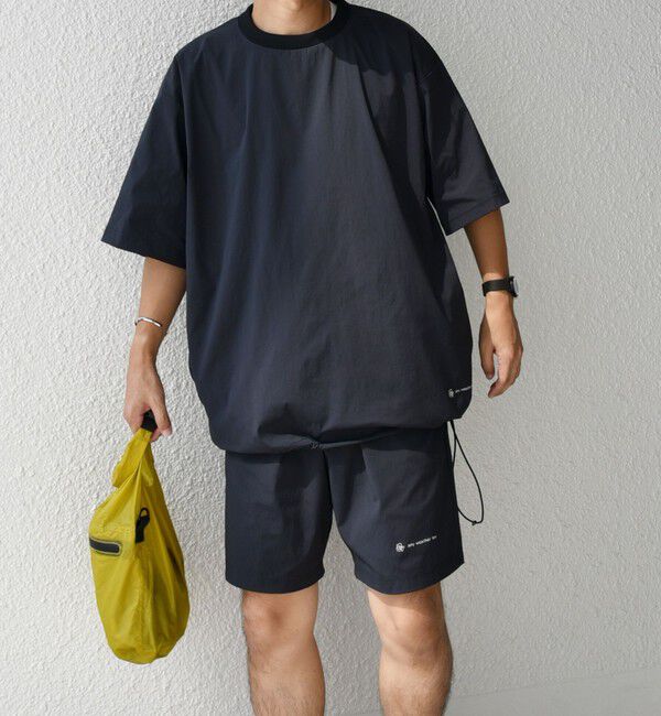 SHIPS any「【WEB限定】SHIPS any:ワッシャーナイロン スピンドル Tシャツ＋イージーショーツ セットアップ◆」|Tシャツ・カットソー|