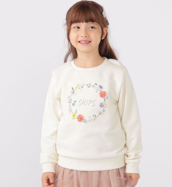 SHIPS KIDS「SHIPS KIDS:100～130cm / ミュージック フラワー スウェット」|スウェット・ジャージ|