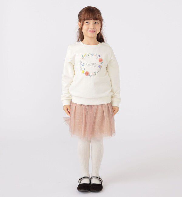 SHIPS KIDS「SHIPS KIDS:100～130cm / ミュージック フラワー スウェット」|スウェット・ジャージ|