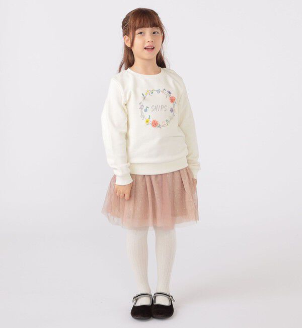 SHIPS KIDS「SHIPS KIDS:100～130cm / ミュージック フラワー スウェット」|スウェット・ジャージ|