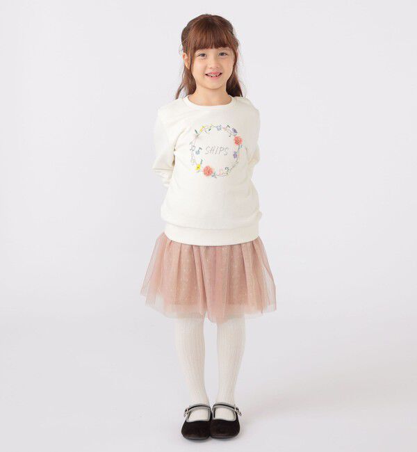SHIPS KIDS「SHIPS KIDS:100～130cm / ミュージック フラワー スウェット」|スウェット・ジャージ|