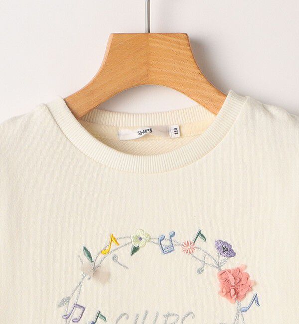 SHIPS KIDS「SHIPS KIDS:100～130cm / ミュージック フラワー スウェット」|スウェット・ジャージ|