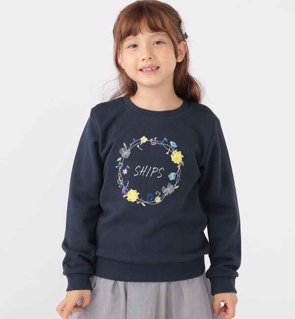 SHIPS KIDS「SHIPS KIDS:100～130cm / ミュージック フラワー スウェット」|スウェット・ジャージ|