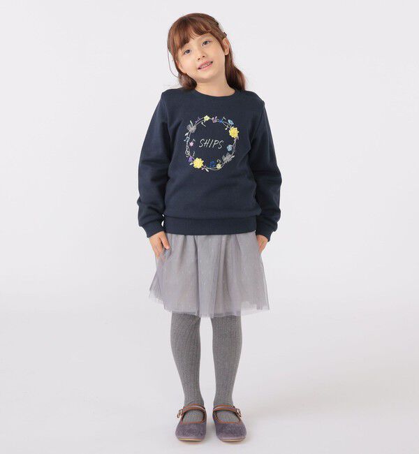 SHIPS KIDS「SHIPS KIDS:100～130cm / ミュージック フラワー スウェット」|スウェット・ジャージ|