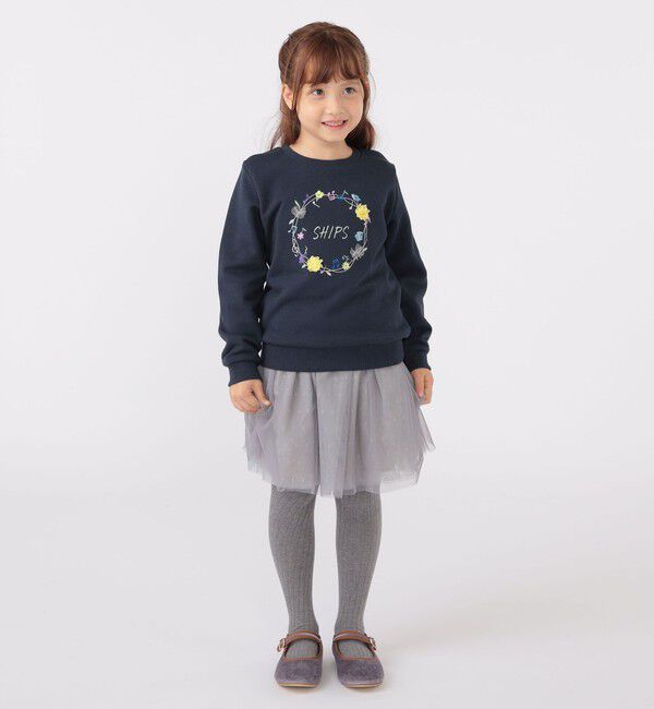 SHIPS KIDS「SHIPS KIDS:100～130cm / ミュージック フラワー スウェット」|スウェット・ジャージ|