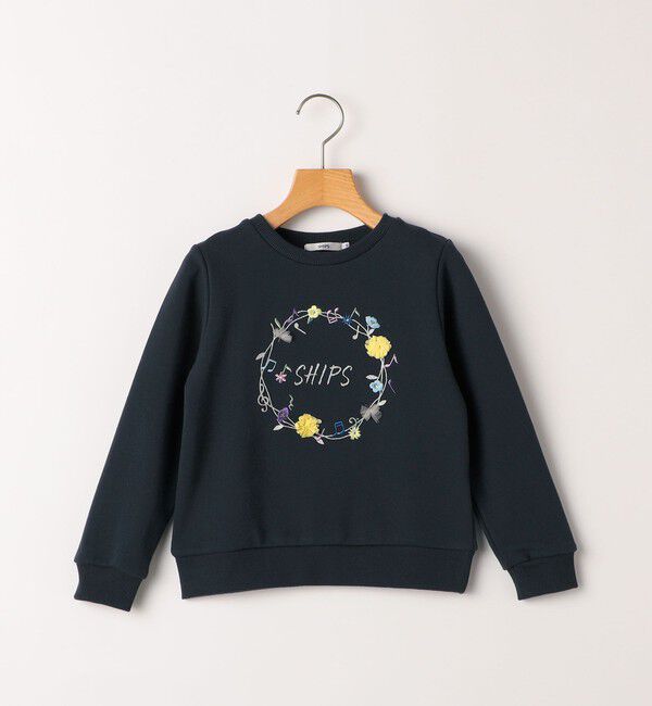 SHIPS KIDS「SHIPS KIDS:100～130cm / ミュージック フラワー スウェット」|スウェット・ジャージ|