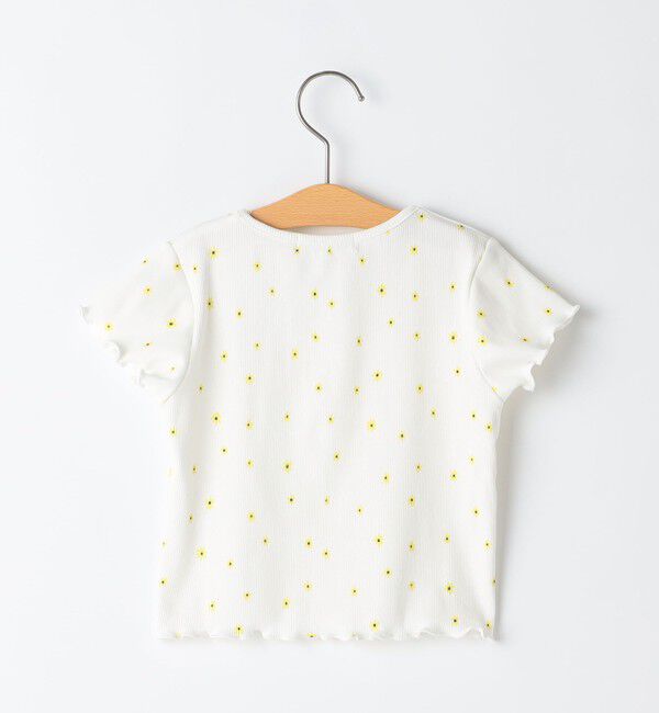 SHIPS KIDS「SHIPS KIDS:80～90cm / フラワー テキスタイル 半袖 TEE」|Tシャツ・カットソー|