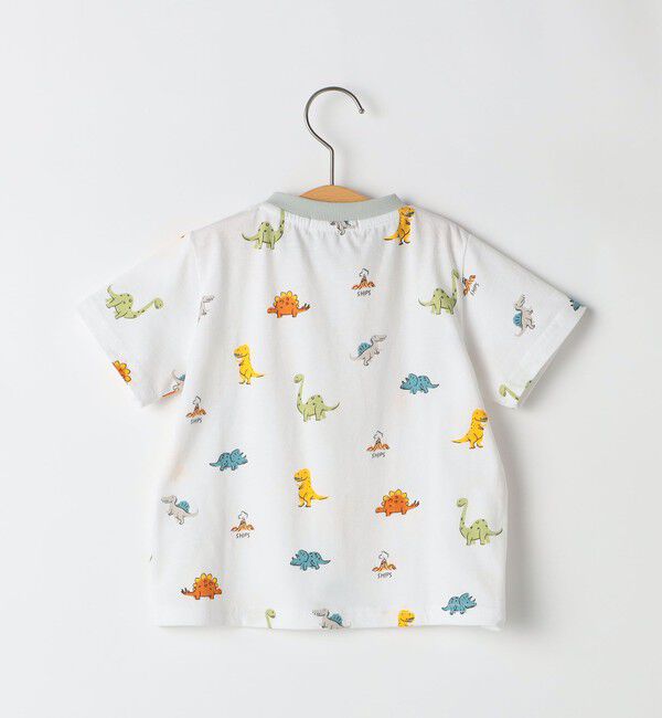 SHIPS KIDS「SHIPS KIDS:80～90cm / 恐竜 テキスタイル 半袖 TEE」|Tシャツ・カットソー|