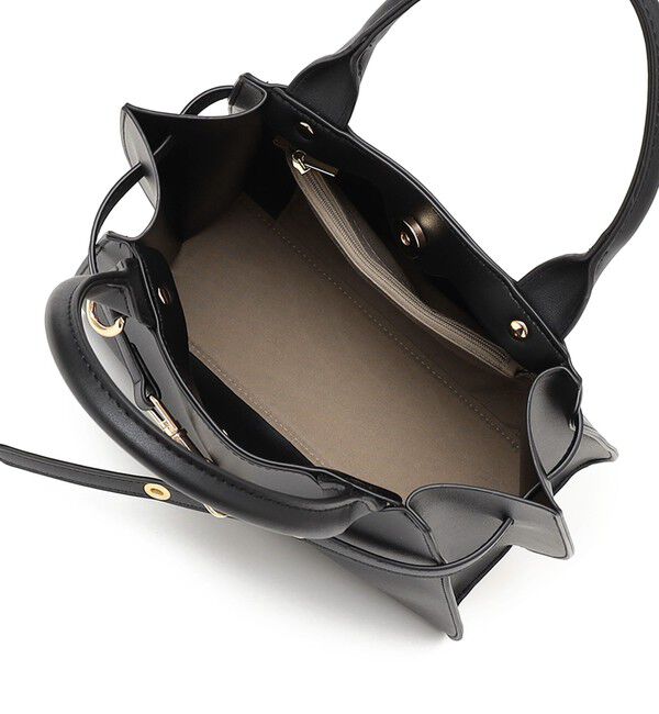 SHIPS any「《一部追加予約》SHIPS any: ベルト デザイン 2WAY スクエア バッグ」|ハンドバッグ|