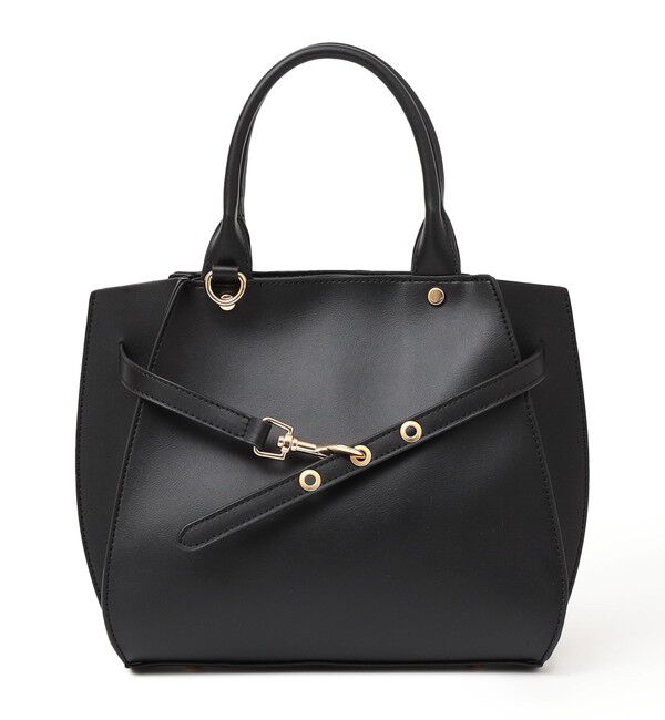 SHIPS any「《一部追加予約》SHIPS any: ベルト デザイン 2WAY スクエア バッグ」|ハンドバッグ|