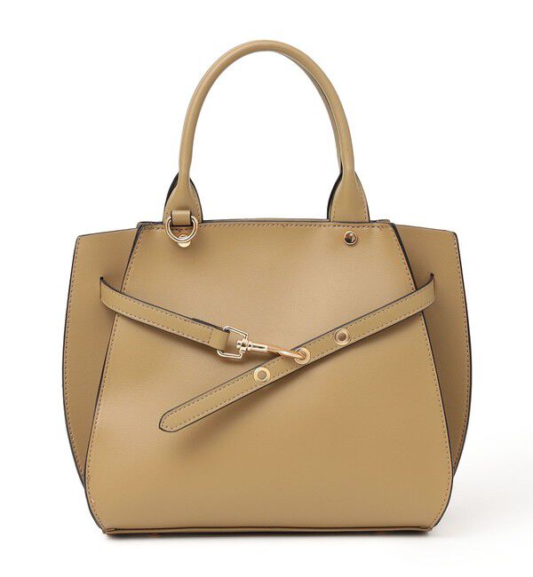 SHIPS any「《一部追加予約》SHIPS any: ベルト デザイン 2WAY スクエア バッグ」|ハンドバッグ|